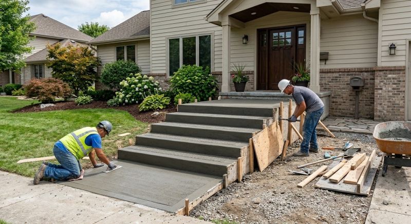 Steps Pouring in Denver, CO